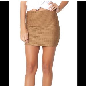 Acacia Swimwear Mesh Mini Skirt in Blush